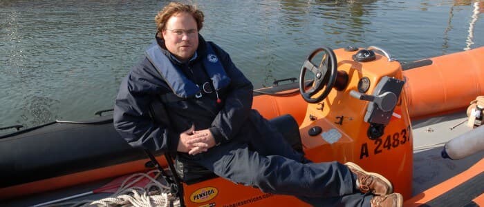 Atle Knutsen, redaksjonssjef i Båtmagasinet. Foto: Lars-Åke Redéen